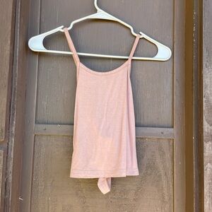 Pink Spaghetti Strap Tank Top